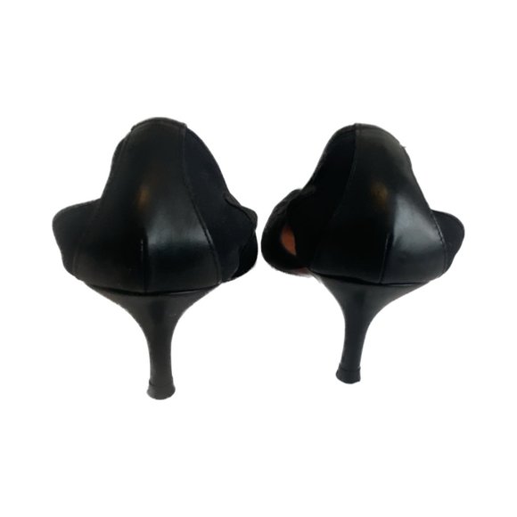 Donald J. Pliner Couture Black Wingtip Heels - Picture 2 of 4